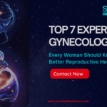 Illustration of a WOMEN carrying a baby representing expert gynecology tips