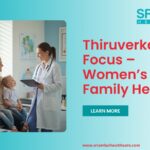 Doctor advising a happy family about women’s health and family care in Tiruvallur